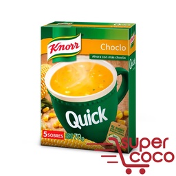 16 Sopa Knorr Quick 5x70g. Choclo