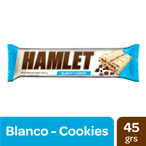 Hamlet Chocolate Blanco Y Cookies 46 Gr