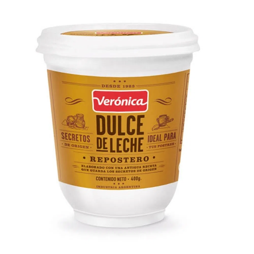 Verónica Dulce De Leche Repostero Veronica 400 Gr
