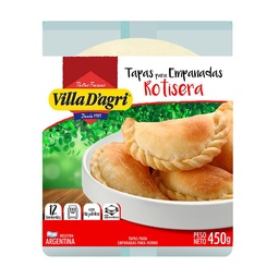 Tapas Para Empanadas Rotiseras Villa Dagri 450gr