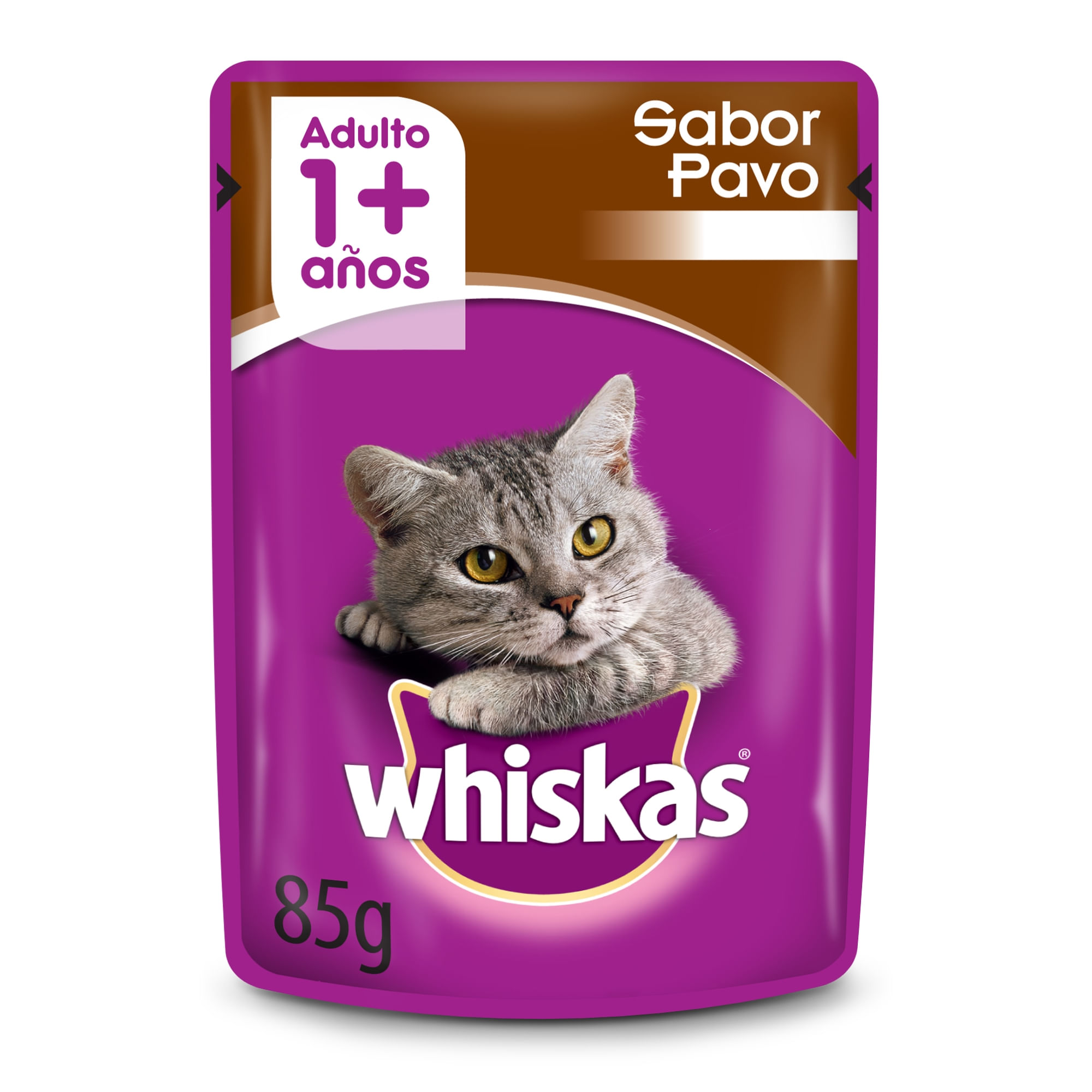 Whiskas Alimento Para Gatos Sabor Pavo En Salsa 85 Gr