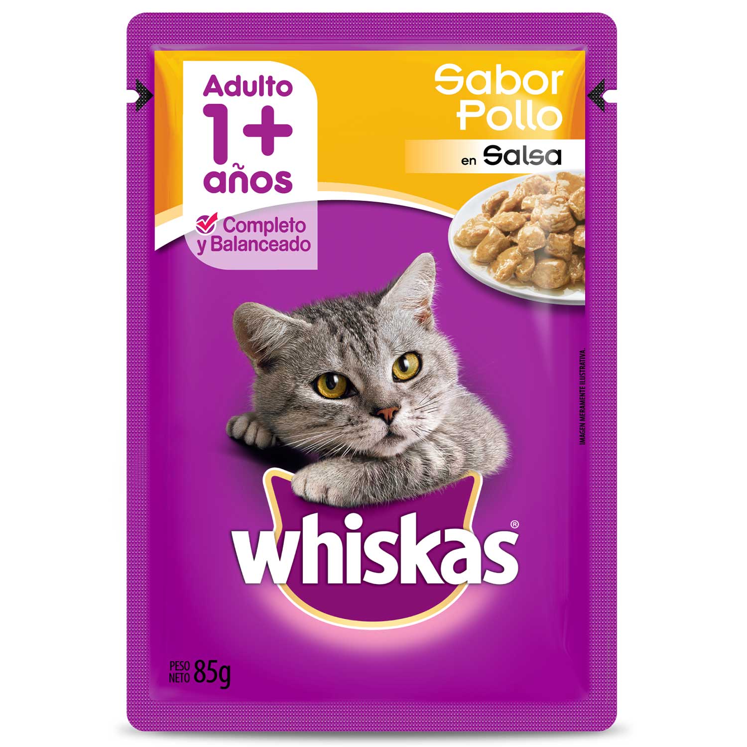 Whiskas Sobrecito Para Gatos Pollo En Salsa