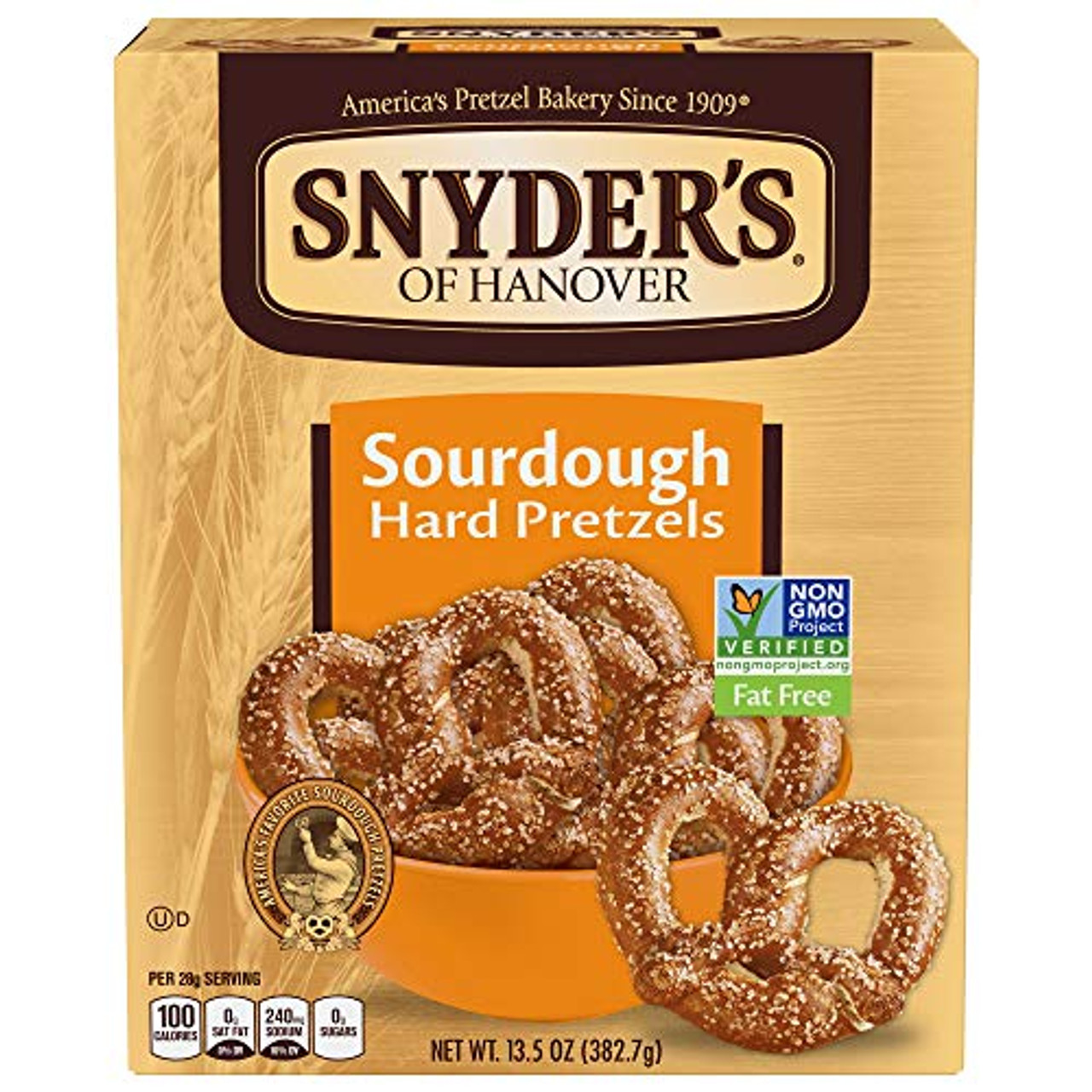 Snyder's of Hanover Hard Pretzels Sourdough - 13.5 Oz