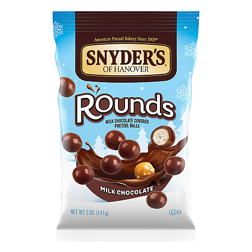 Snyder's of Hanover Pretzel Balls, Milk Chocolate Covered, Rounds