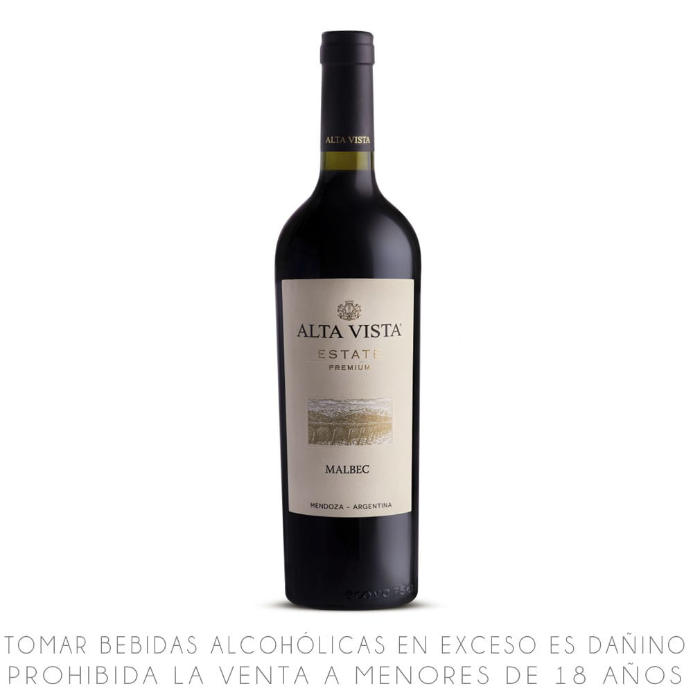 Alta Vista Vino Malbec Estate Premium 750 Ml