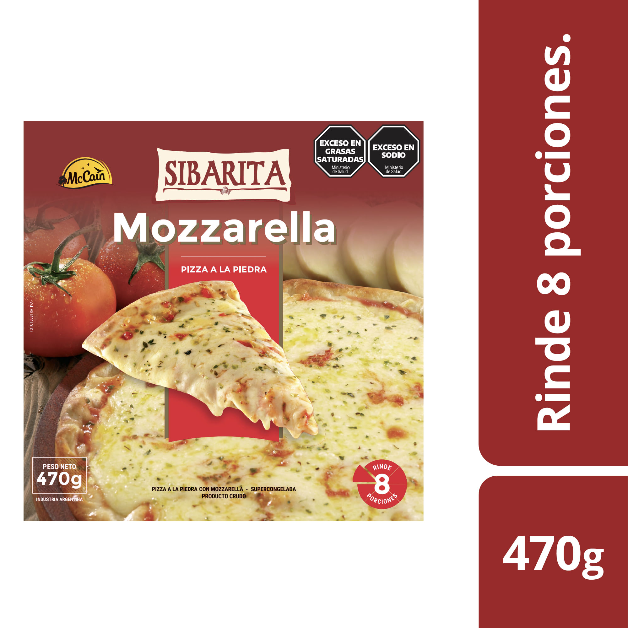 Sibarita Pizza A La Piedra Mozzarella 470gr