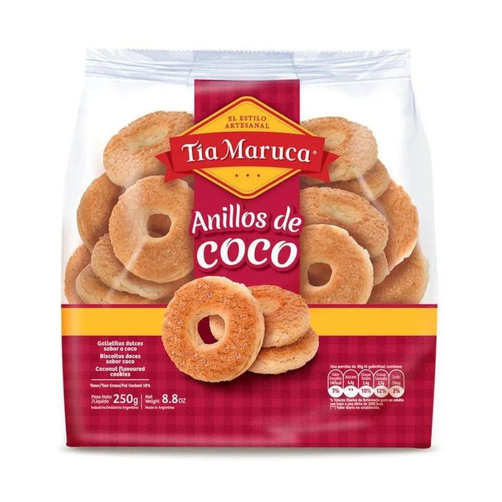 Tia Maruca Galletitas Anillos De Coco 250g