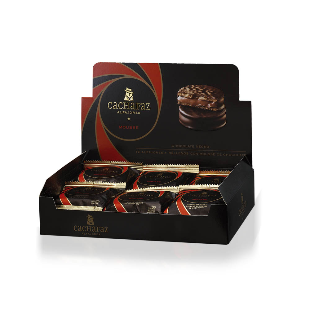 Cachafaz Alfajor Chocolate Con Mousse 6 U