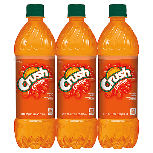 Crush Orange Soda, 24 Fl Oz Bottles