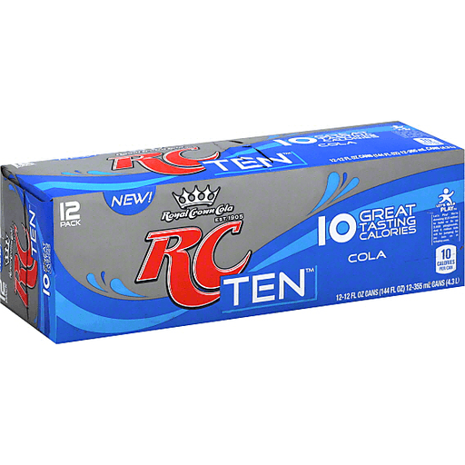 R & C RC Cola TEN, 12 Fl Oz Cans