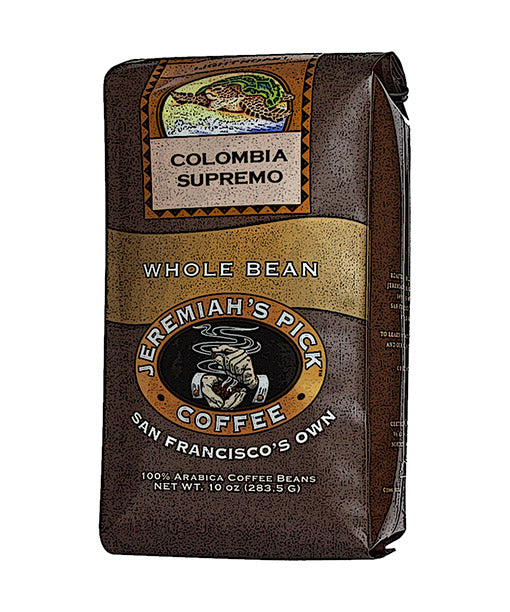 Jeremiahs Pick Coffee Ground Colombia, 10 Oz
