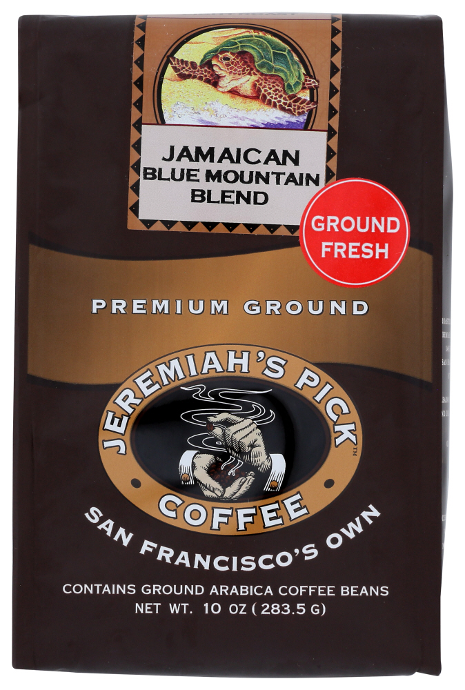 Jeremiahs Pick Coffee Ground Jamaican, 10 Oz