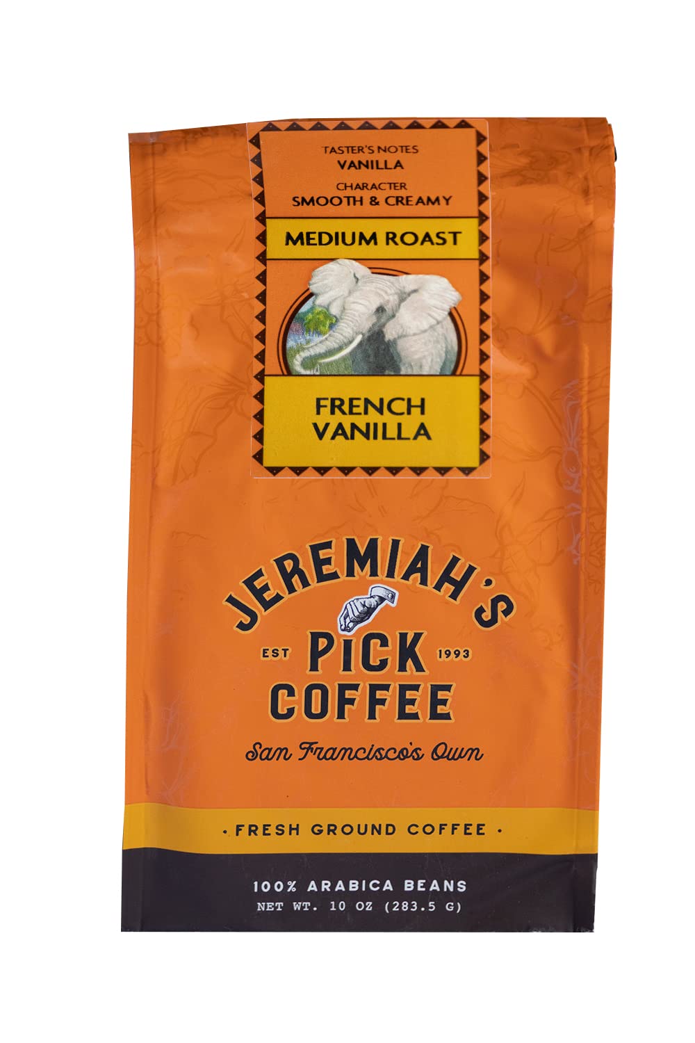 Jeremiah's Pick Coffee Vanilla Ground, 10-Ounce Bags