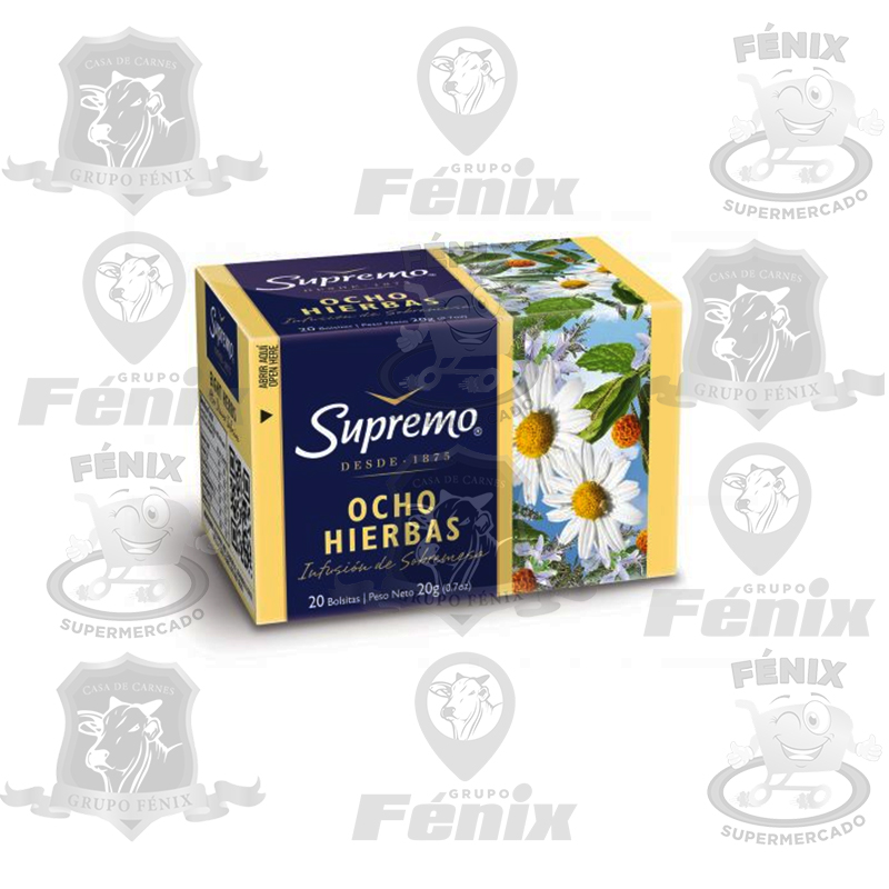 Supremo Te De Ocho Hierbas, 20 Saquitos