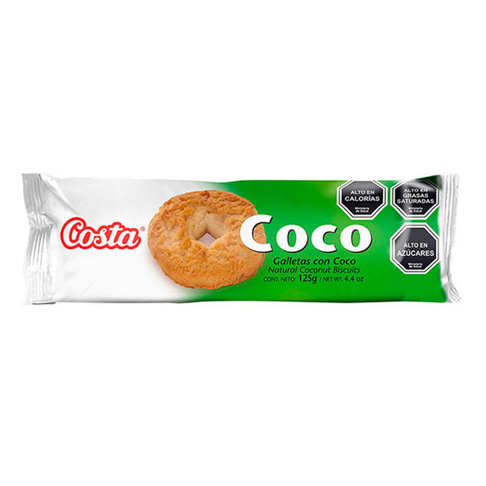 Costa Galletita De Coco, 125 Grs