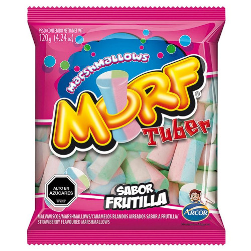 Arcor Marsmalow Morf Tuber Frutilla 120 Grs