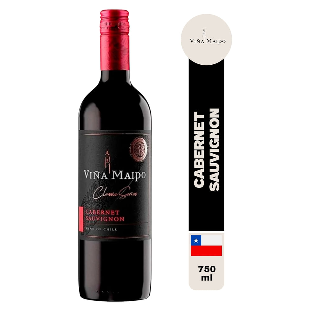 Viña Maipo Classic Series Vino Tinto Cabernet Sauvignon 750 Ml