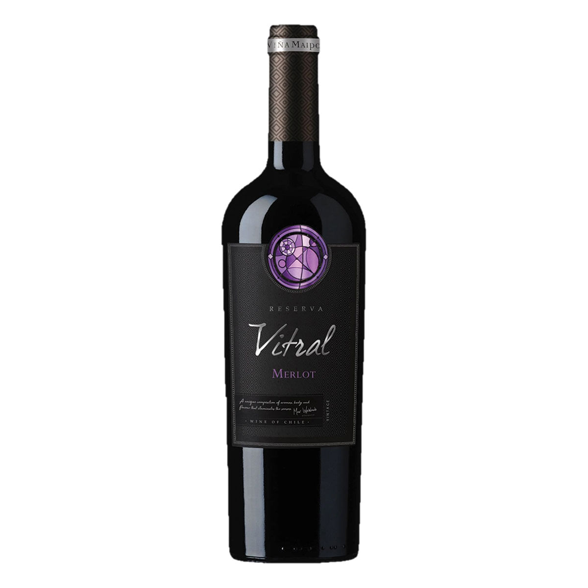 Maipo Classic Series Vino Tinto Chileno Vitral Merlot 750ml Vino Tinto Chileno Vitral Merlot 750ml
