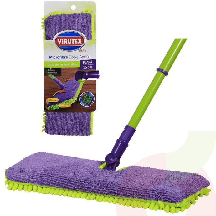 Virutex Mopa Plana Microfibra Dual