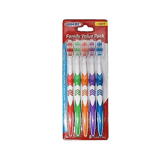 Iodent Family Value Pack Soft Toothbrushes