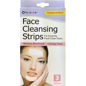 Nu-Pore Face Cleansing Strips, 3 Strips
