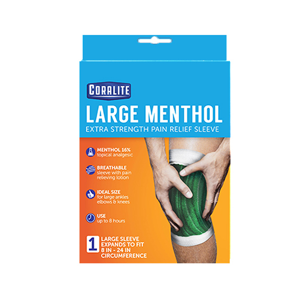 Coralite Menthol Extra Strength, Large Knee Pain Relief Sleeve