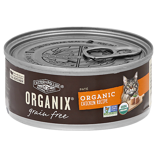 Castor & Pollux Organic Cat Food Chicken Pate By Case Of 24, 5.5 Oz
