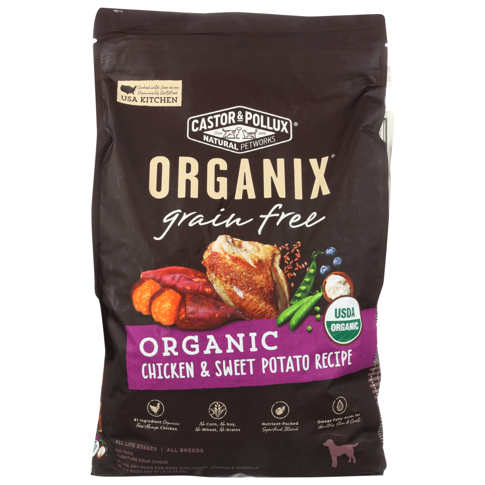 Castor and Pollux Organix Grain Free Organic Chicken & Sweet Potato Dog Food Recipe