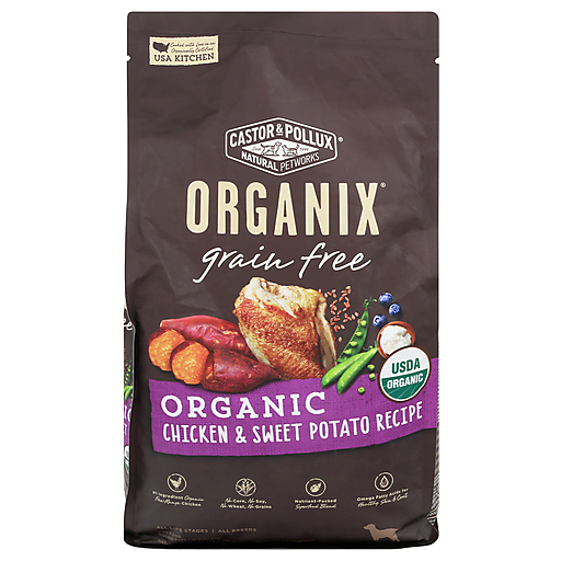 Organix Castor & Pollux Grain Free Organic Chicken & Sweet Potato Recipe Dry Dog Food 4lbs