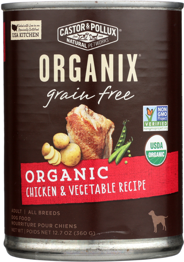 Organix Organic Grain Free Chicken Vegetable Dog Food, 12.7 Oz