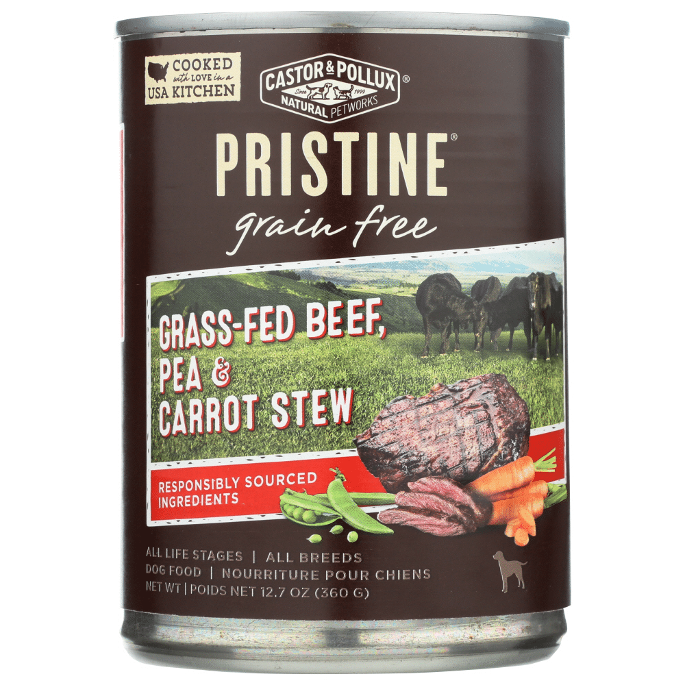 Castor & Pollux Dog Food Beef Pea Carrots, 12.7 Oz
