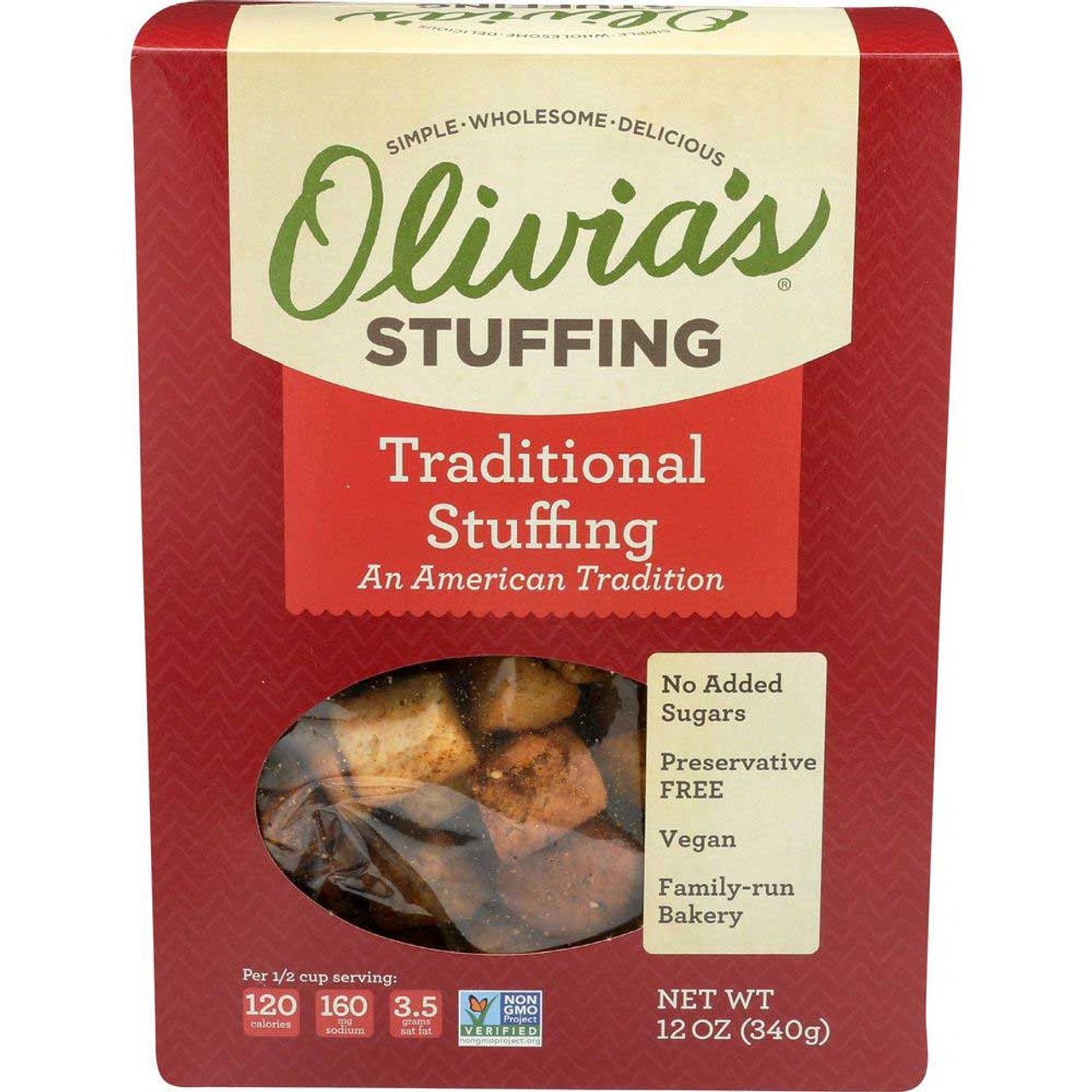 Olivia's CROUTONS: Traditional Stuffing, 12 Oz