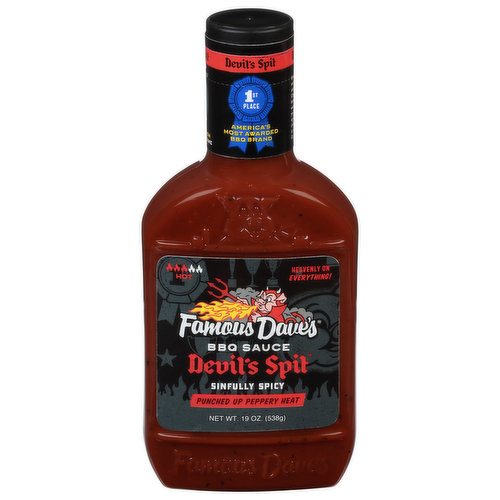 Famous Dave's Devil Spit Barbeque Sauce - 19oz