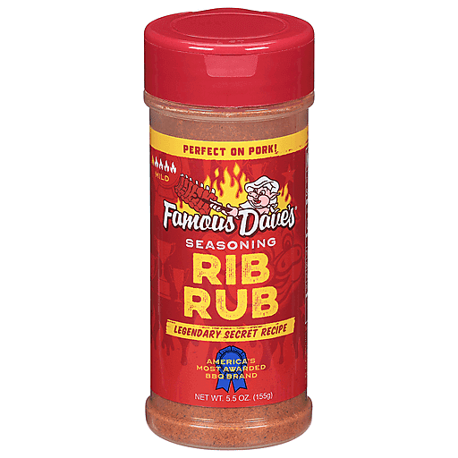 Famous Dave's Seasoning, Rib Rub, Mild 5.5 Oz