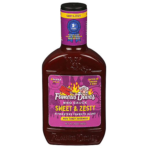 Famous Dave's Sweet & Zesty Barbeque Sauce - 20oz