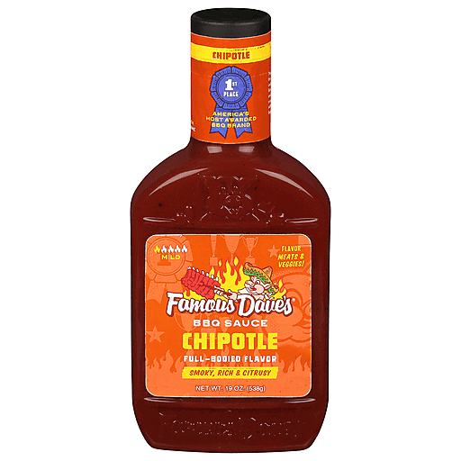 Famous Dave's Sassy Chipotle BBQ Sauce 19 Oz. Bottle