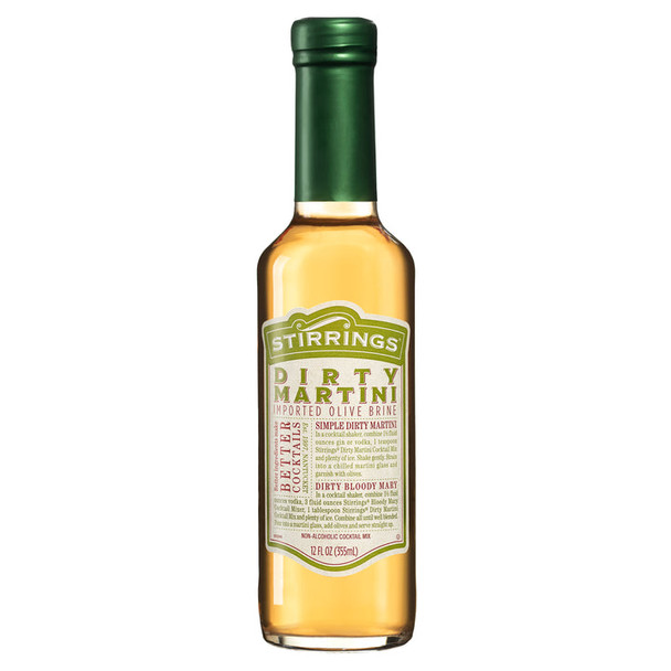 Stirrings Dirty Martini Cocktail Mixer, 12 Fl Oz
