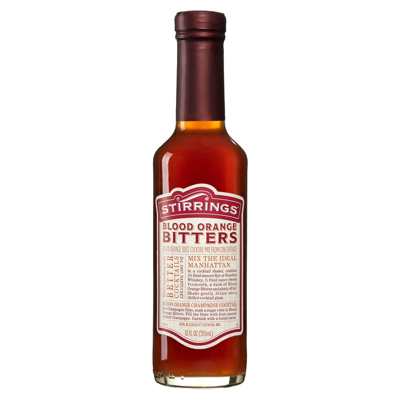 Stirrings Blood Orange Cocktail Bitters, 12 Ounce Bottle