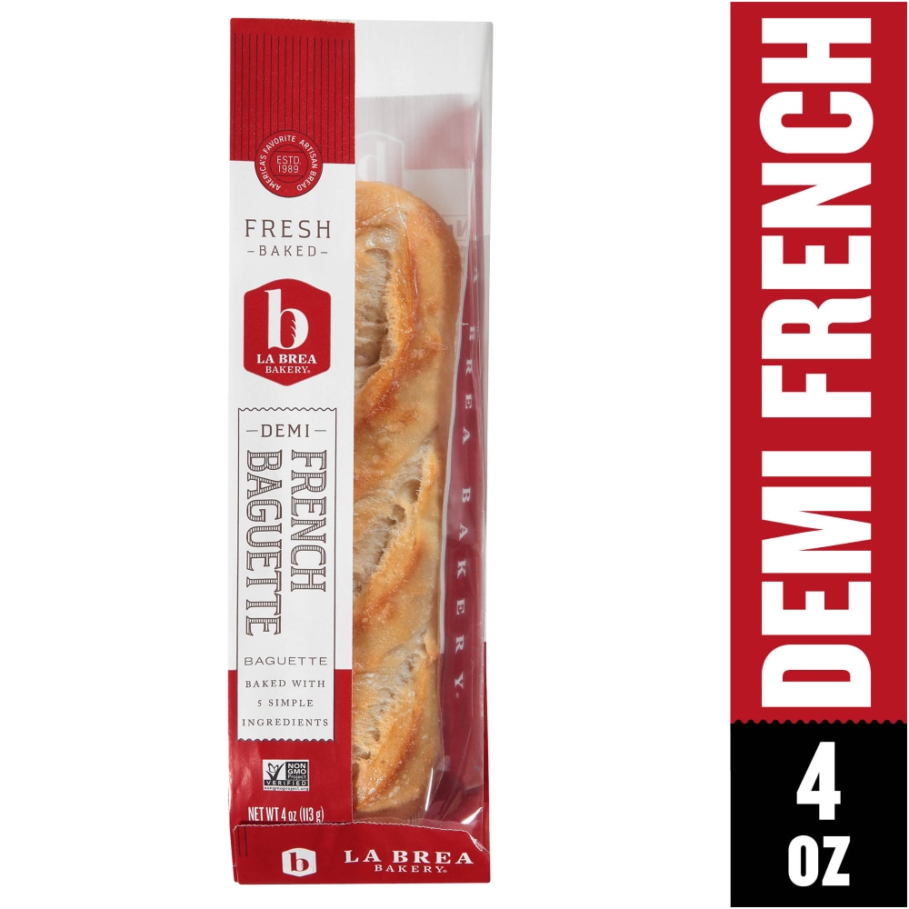 La Brea Bakery Demi French Baguette 4 Oz