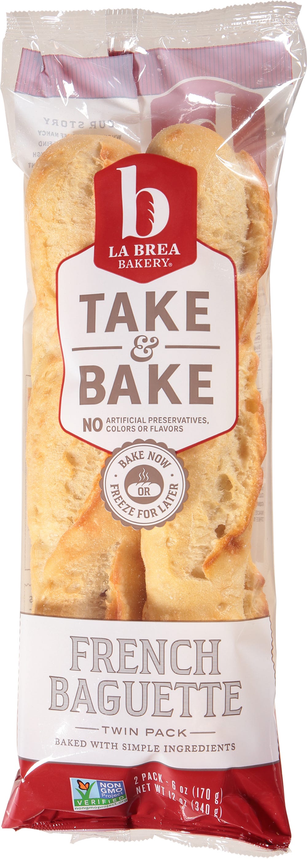 La Brea Bakery Take & Bake French Baguette Twin Pack