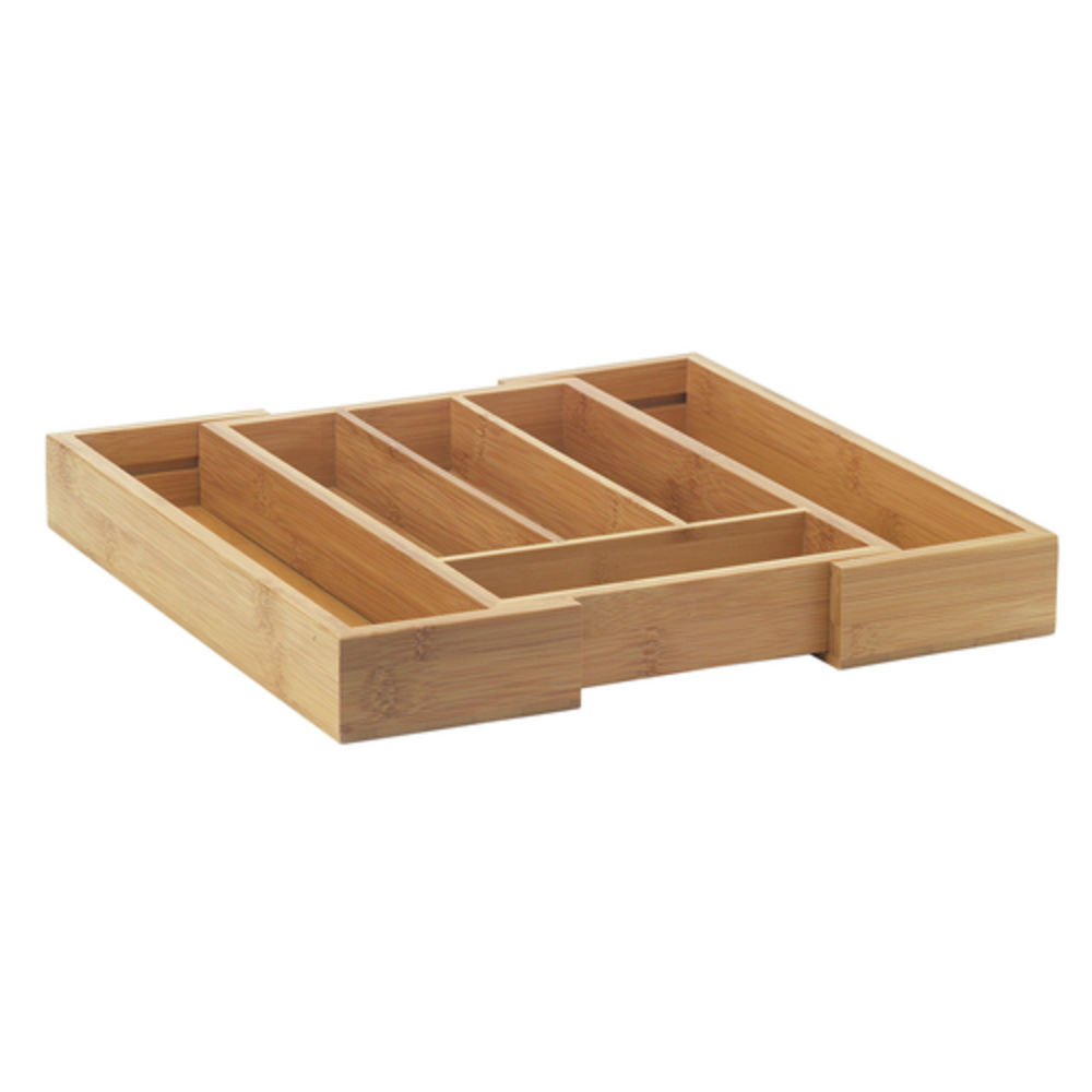 Helen's Asian Kitchen HIC Bamboo Silverware Tray