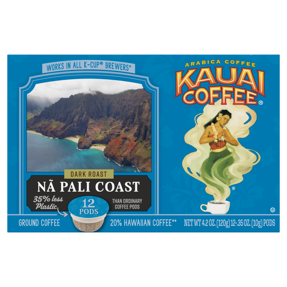 Kauai Coffee Na Pali Coast Dark Roast Single-Serve Pods
