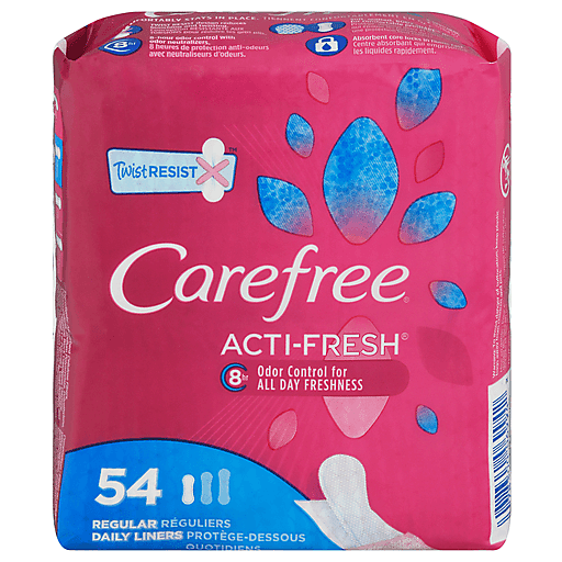 Carefree Acti-Fresh Body Shape Liners, To Go, Regular, Unscented