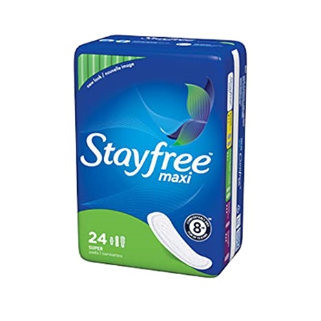 Stayfree Maxi Pads Super Absorbency Unscented