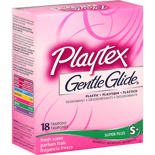 Playtex Gentle Glide Tampons, Plastic, Super Plus Absorbency, Fresh Scent Deodorant