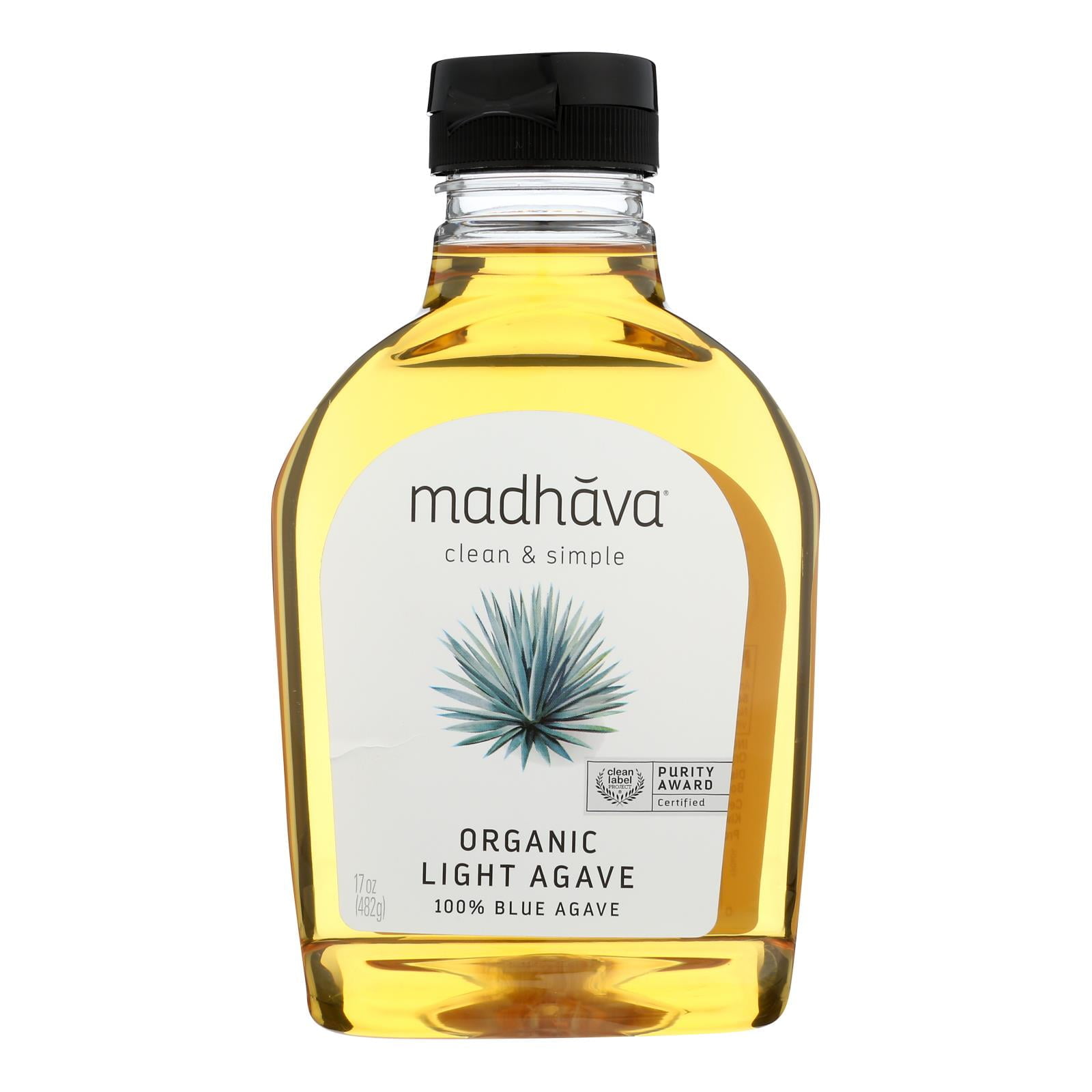 Madhava Agave Nectar Golden Light Case Of 6 X 17 Oz Honey