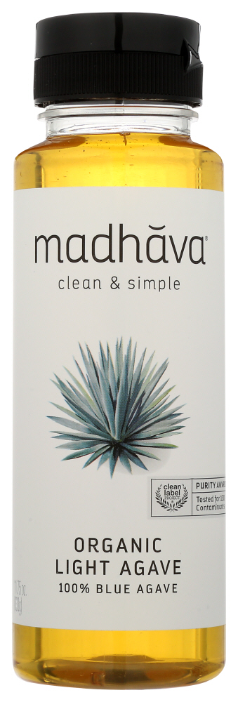 Madhava Golden Light Organic Blue Agave Sweetener - Case Of 6 - 11.75Z