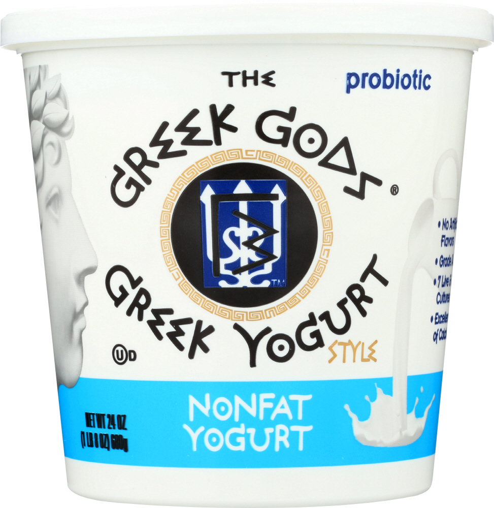 The Greek Gods Plain Nonfat Style Yogurt 24 Oz. Tub