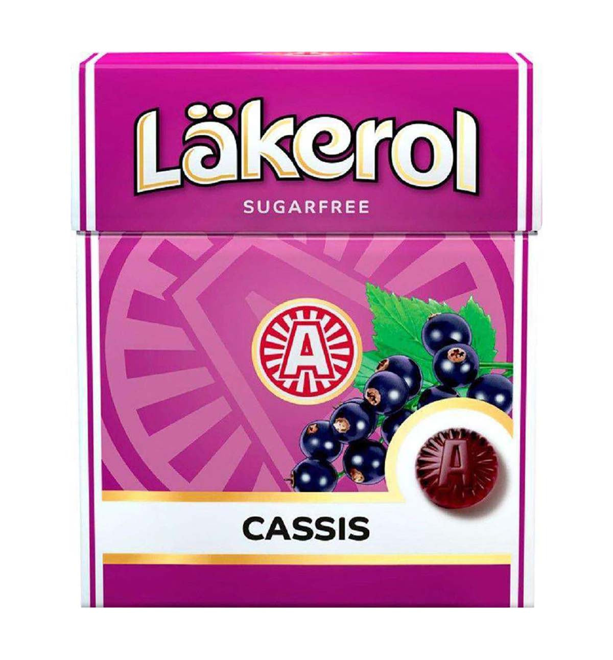 Lakerol Pastilles, Cassis, Black Currant Flavoured