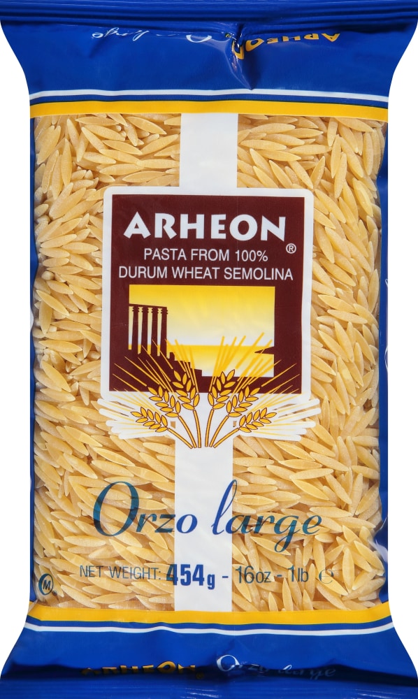 Arheon Large Orzo Pasta 16 Oz